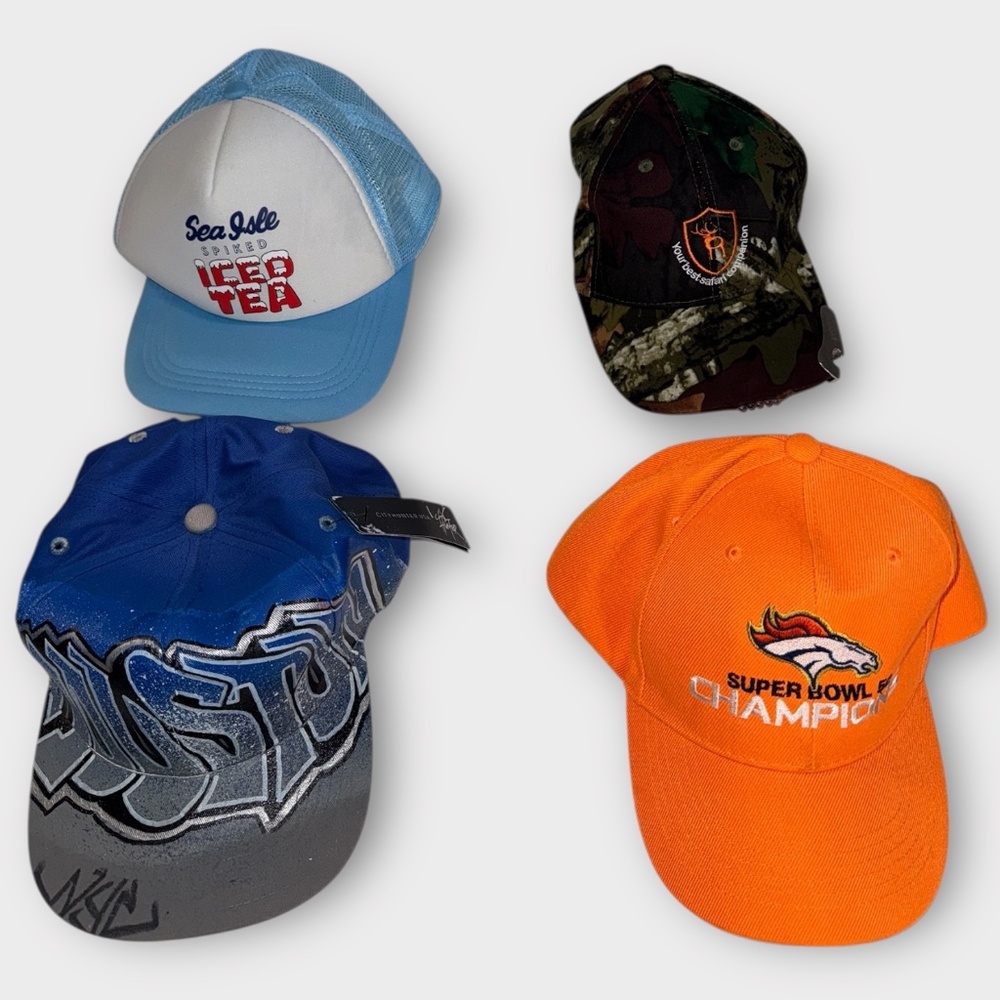 Cap Collection. Set 4-piece. Multi Color.